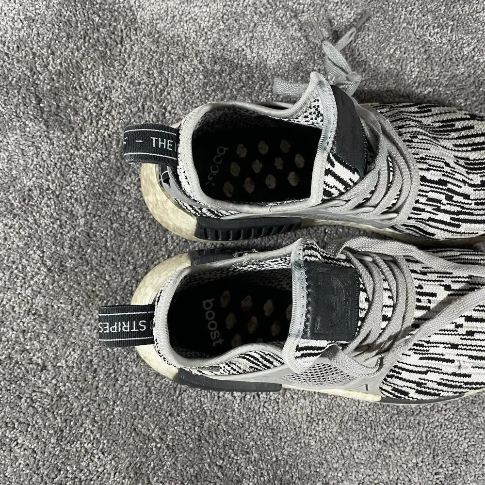 Adidas NMD XR1 Primeknit Oreo Men’s Size 8.5 Black White Athletic Running Shoes